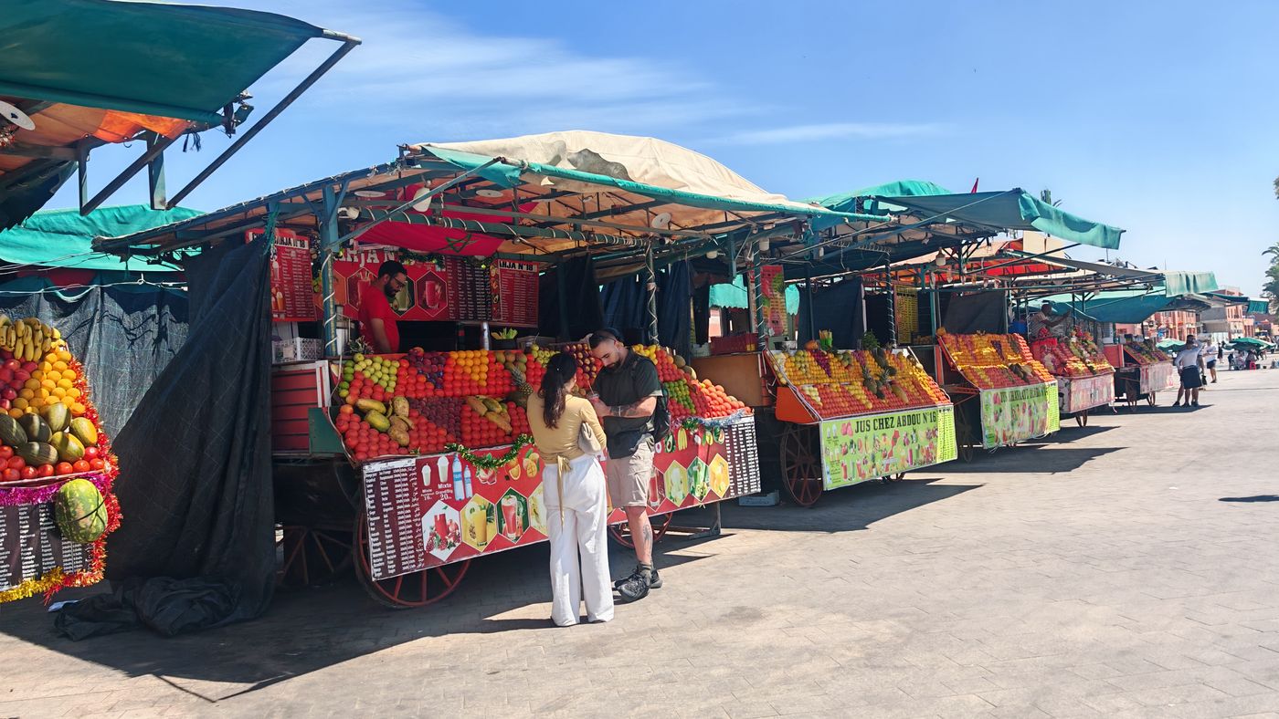 Approche du souk : les fruits
