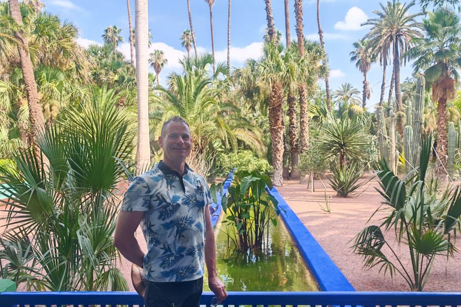 Bertrand au jardin de Majorelle