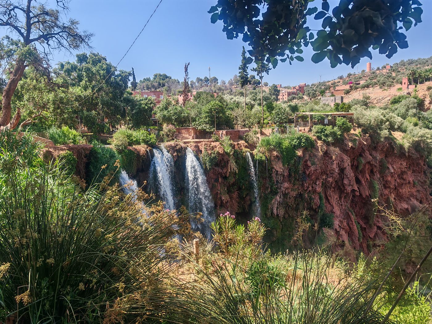 Le haut de la cascade