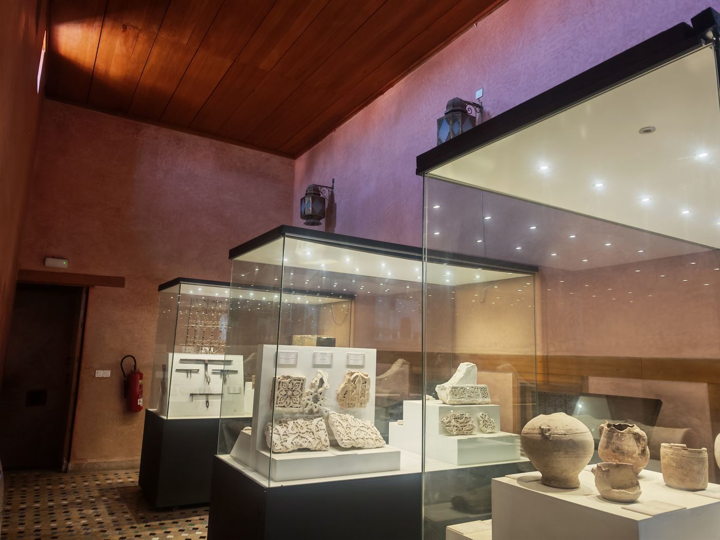 Une partie exposition des anciens décors (le bâtiment a été entièrement refait, il avait 4 siècles !)