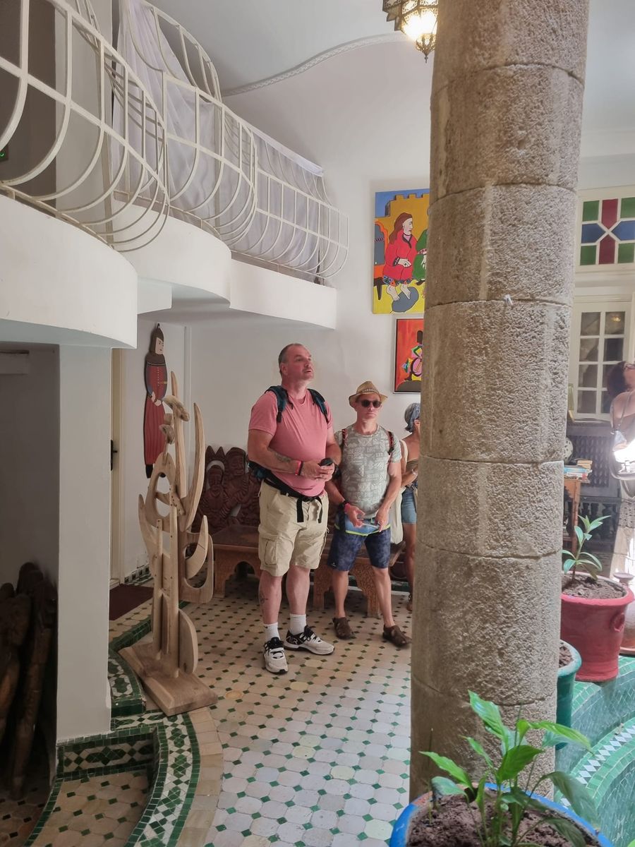 Admiration de Jérôme et Bertrand dans le Riad