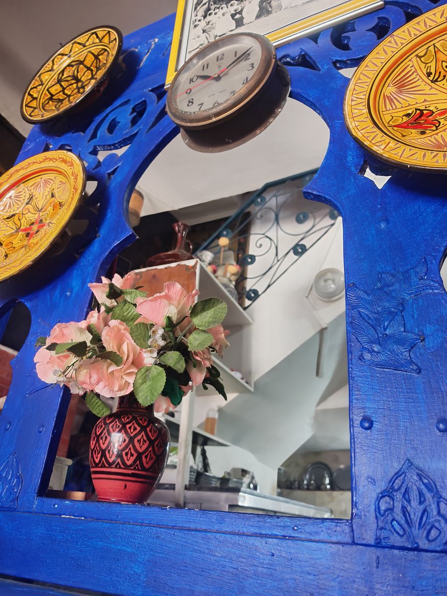 Dans le petit restaurant