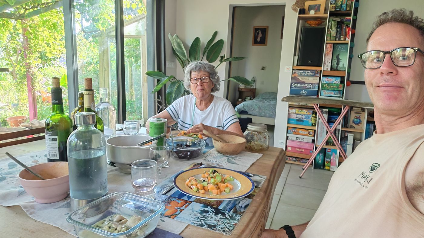 Un des nombreux bon repas à Concarneau