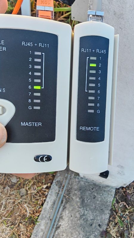 Premier essais tout croisée, 2eme essais droit mais pas de signal