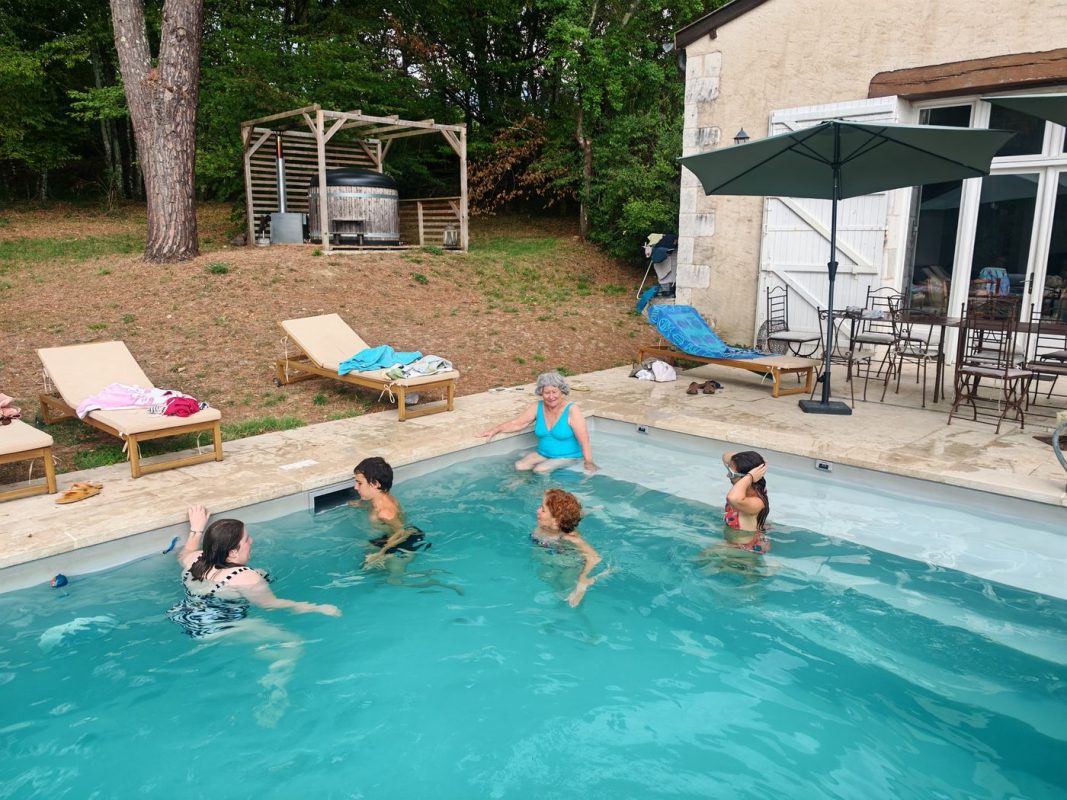 Nouveau bain à la piscine