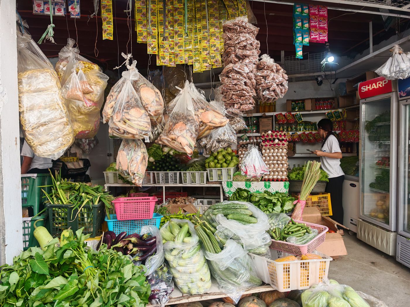 Un étale alimentaire