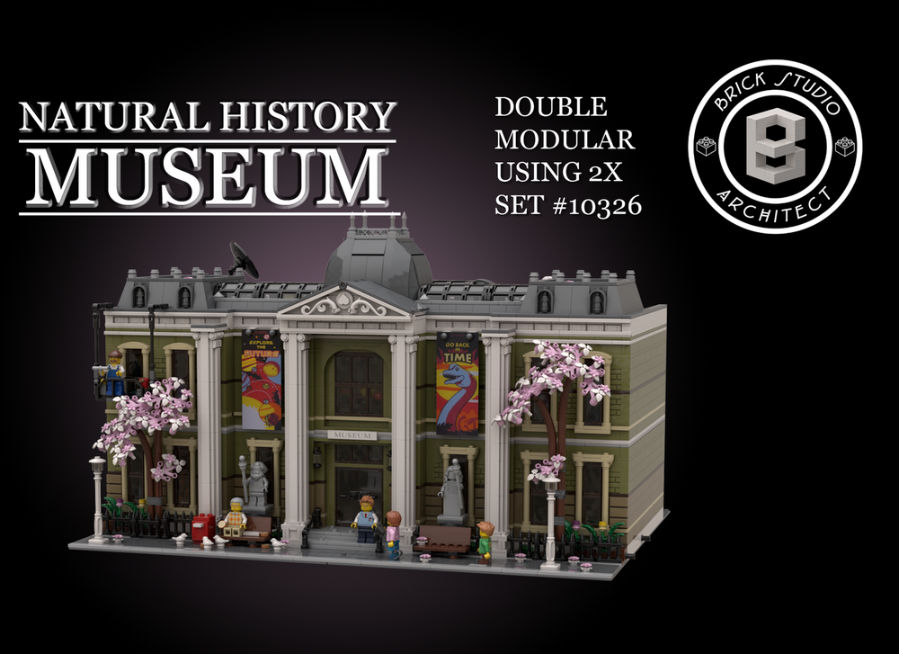 Rebrickable MOC-165038 Double natural History Museum