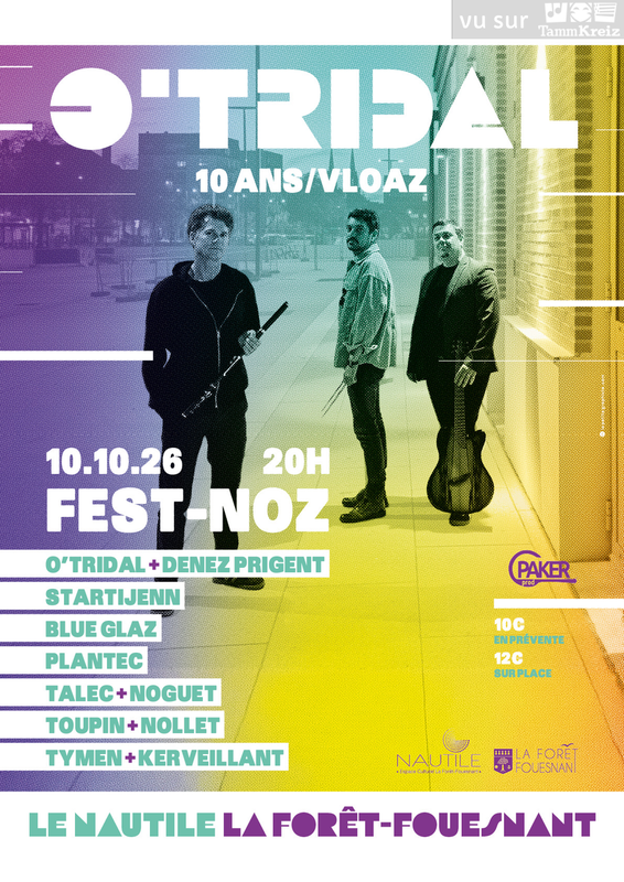 Affiche Fest-Noz 10 ans O'Tridal