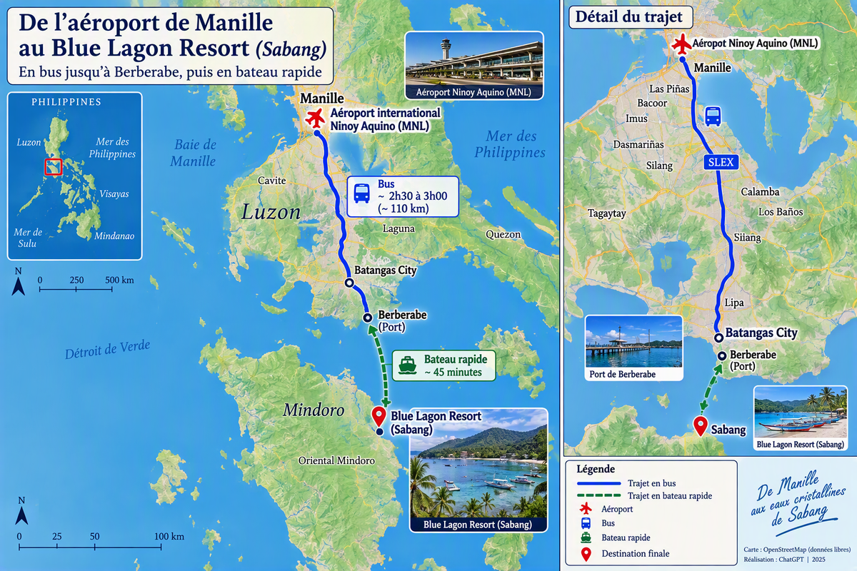 De Manille au Blue Lagon DriveResort