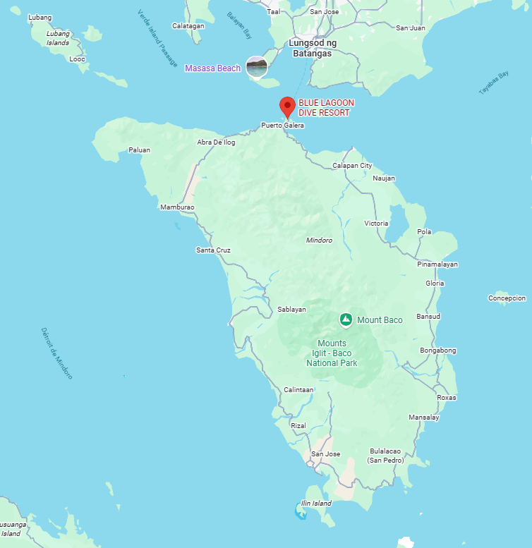 Carte de l'île de Mindoro